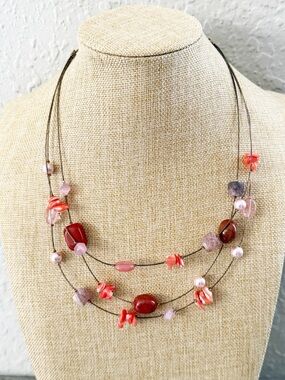 Vintage Style & Co. Y2K Whimsical Fairy Wire Layer Necklace